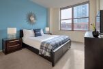 Bedroom, River Street Serviced Apartments, Hoboken, New Jersey