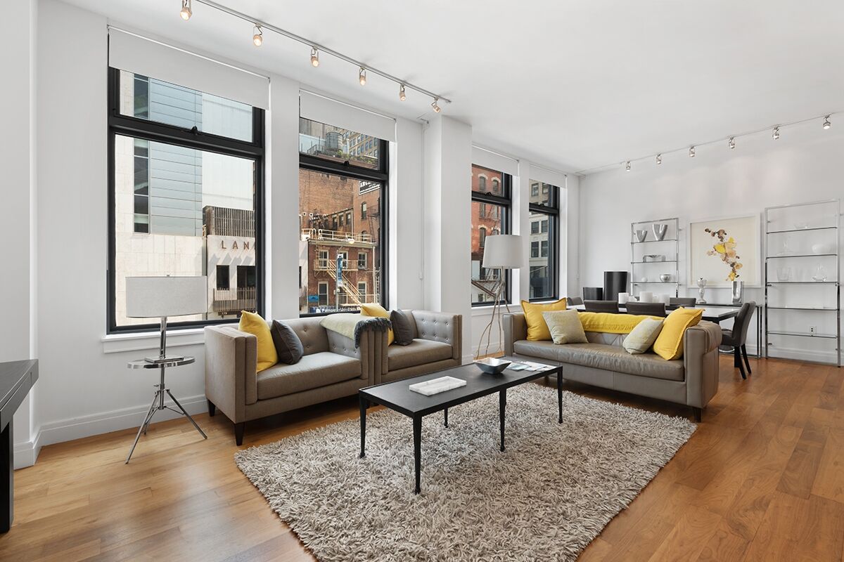 Living Room, Leonard Street Serviced Apartment, New York