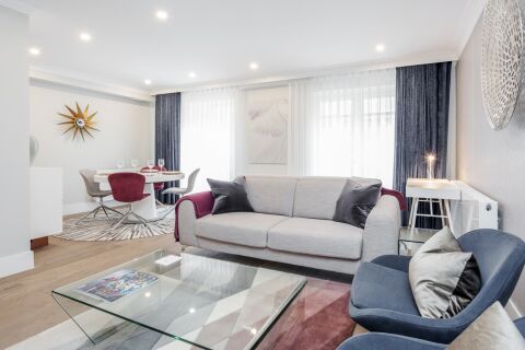 Living and Dining Area, Mayfair Mews Serviced Apartments, London