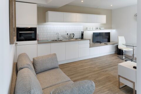 Living Area, Devonshire Road Serviced Apartments, Cambridge
