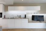 Kitchen, Devonshire Road Serviced Apartments, Cambridge