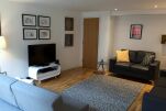 Living Area, Tolbooth 2 bed Serviced Apartments, Glasgow