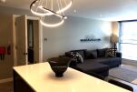Living and Dining Area, Exhibition 1 bed Serviced Apartment, Glasgow