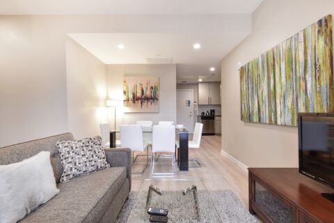 Living Area, The Walter Serviced Apartments, Boston