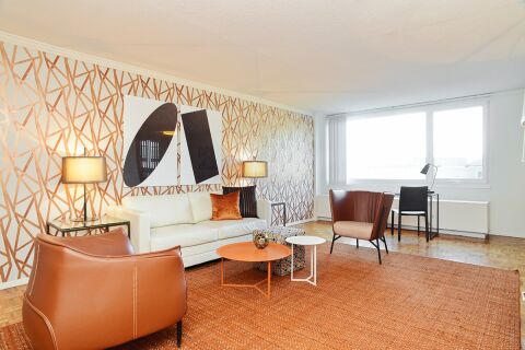 Living Room, Longfellow Towers Serviced Apartments, Boston