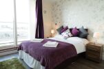 Bedroom, Meade House Serviced Accommodation, Cambridge