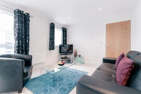 Living Area, Capitol Square Serviced Apartment, Epsom