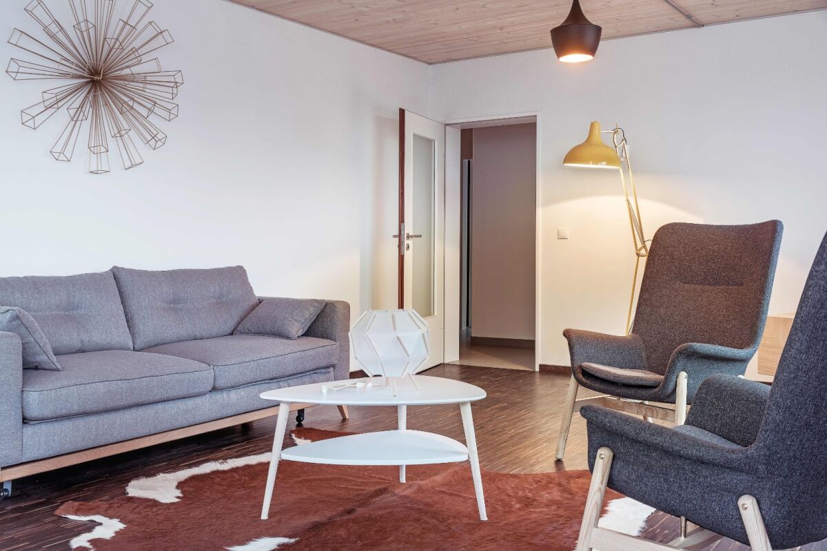 Living Area, Rue de Beggen Serviced Apartments, Luxembourg City