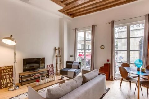Living area, Cygne Serviced Apartment, Paris