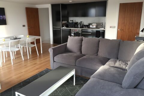 Open Plan Living Area, The Mill Serviced Apartments, Ipswich