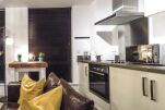 Kitchen and Living Area, Lion Court Serviced Apartment, Birmingham