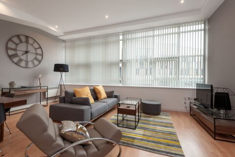 Living Area, Albion Street Serviced Accommodation, Glasgow