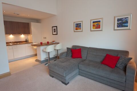 Living Area,Palazzo Serviced Apartment, Glasgow