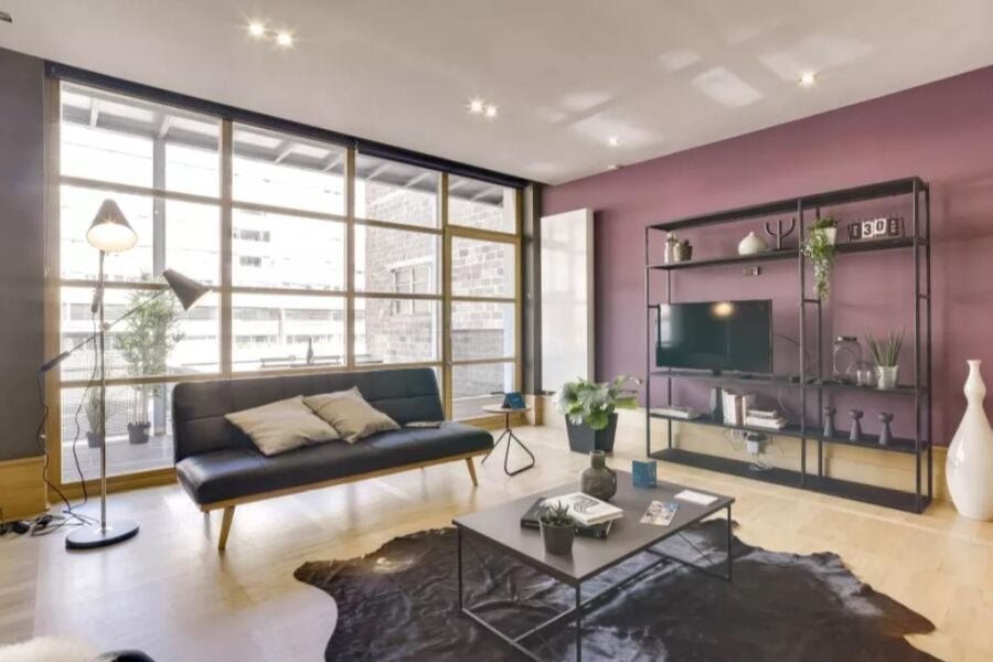 Living Area, Couronne Serviced Apartments, Belgium