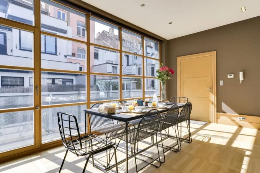 Dining Area, Couronne Serviced Apartments, Belgium
