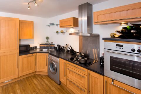 Kitchen, Friar Serviced Apartments, Derby