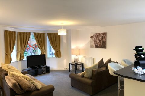 Living Area, Bramble House Serviced Apartments, Derby