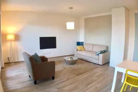 Living Room, Ohmstrasse Serviced Apartment, Frankfurt