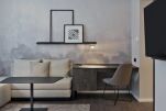 Living area, Stiftstrasse Serviced Apartments, Frankfurt
