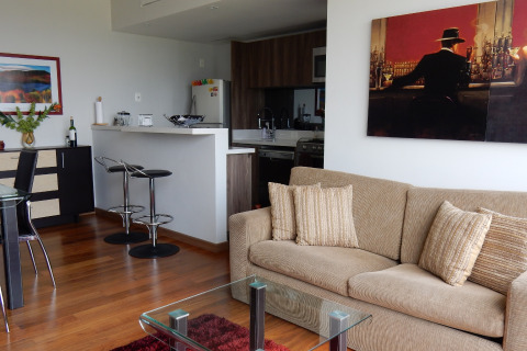 Living Room, High Park Serviced Apartments, Mexico City