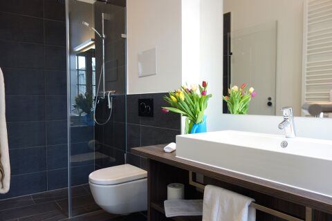Bathroom, SRS Serviced Apartments,  München, Germany
