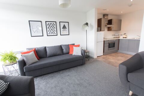 Living Area, Bridge Square Serviced Apartments, Lancaster