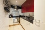Kitchen, The Dickens Serviced Apartment, Dublin
