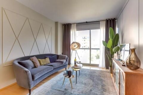 Living Area, Calabria II Serviced Apartments, Barcelona