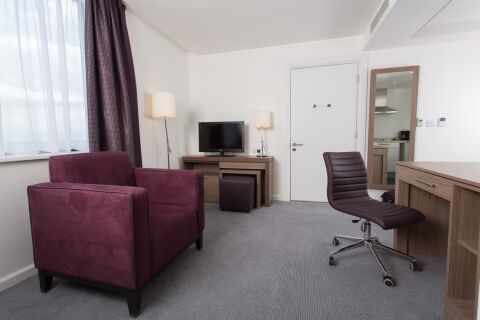 Living Area, Martineau Place Serviced Apartments, Birmingham