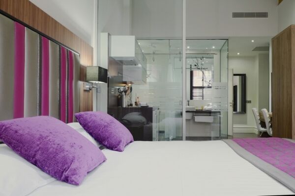 Bedroom, Princess Street Serviced Apartments in Manchester