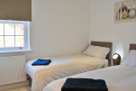 Bedroom, Wakeford Cottage Serviced Accommodation, Worthing