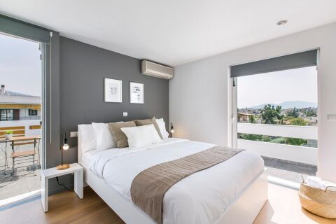 Bedroom, Doiranis II Serviced Accommodation, Pireas