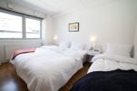 Bedroom, Bathroom, Bedroom, Gronland Apartments, Serviced Accommodation, Oslo