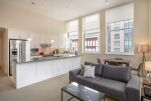 Living and Kitchen area, 8th Street Serviced Accommodation, Washington