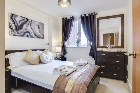 Bedroom, The Corporate Serviced Apartments, Birmingham