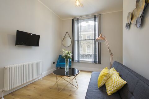 Living Area, Market Street Serviced Apartments, Nottingham