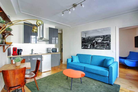 Living Area, Luxembourg Serviced Apartments, Paris