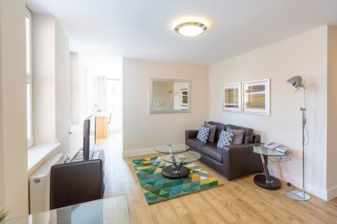 Living Room, Central House Serviced Apartments Camberley