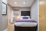 Bedroom, City Wall House Serviced Apartments, Reading