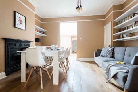 Dining room and living room