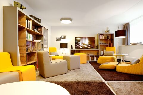 Living Area, Nymphenburger Strasse Serviced Apartments in Munich