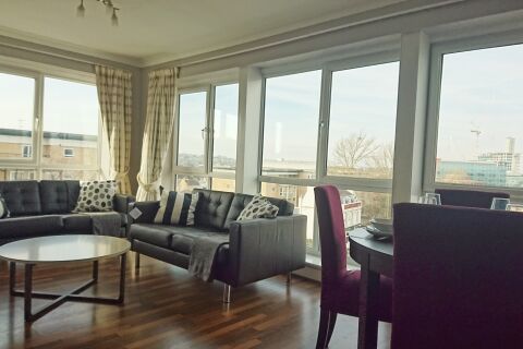 Living Room, Hardwick House Serviced Apartment, Bromley