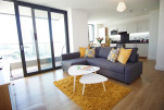 Spacious open living - dining space