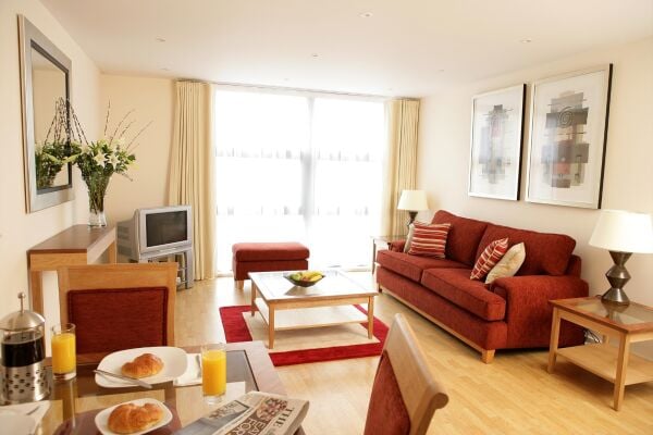 Living Area, Queen Street Serviced Apartments, Blackfriars