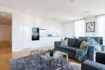 Living and Kitchen Area, Clover Court Serviced Apartments, Isle of Dogs