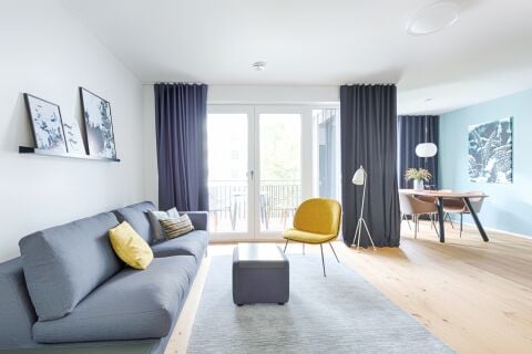 Living Area, The 1487 Serviced Apartments in Munich