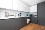 The kitchen area