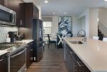 Upgraded kitchen with large island with seating 