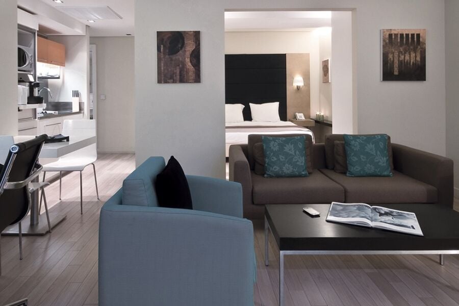 Living Area, B-aparthotel Grand Place, Serviced Apartments, Brussels