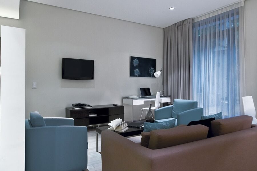 Living Area, B-aparthotel Grand Place, Serviced Apartments, Brussels